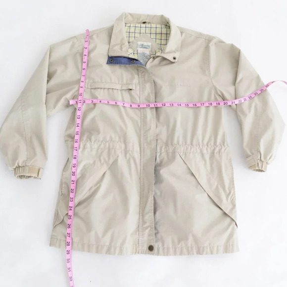 Vintage Cottage Essentials Beige Zip Up Lightweight Jacket Size Small - Picture 4 of 14